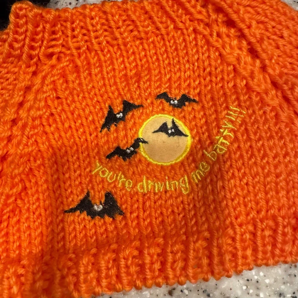Halloween Pet Sweater Bundle Knit Puppy Cat Costume Outfit Set Sm Dog Apparel 6